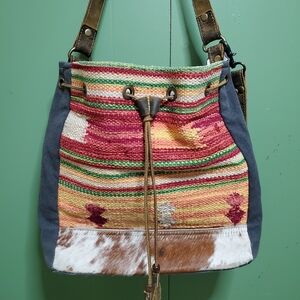Myra Bag Multicolor Boho Shoulder Bag